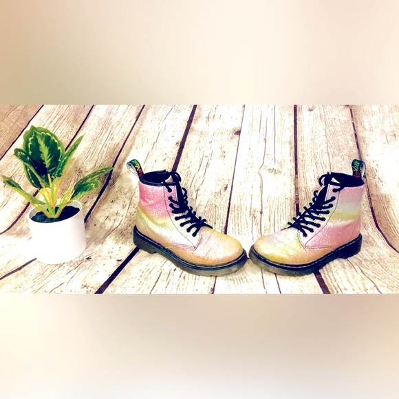 🎉HP🎉Dr. Martens🔥1460 Glitter Lace & Zipper Up Boots🔥 - Picture 14 of 16